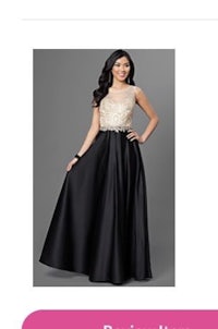 a black and gold prom dress for sale